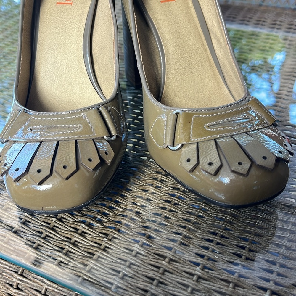 Levity - Nicolo line pumps - stacked block heels - leather size 8 - Picture 11 of 11